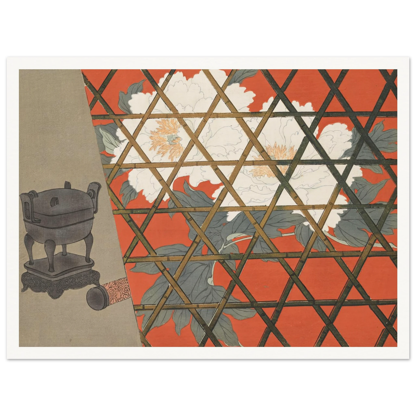 A Thousand Grasses Pl.14 (1900) Art Print | Kamisaka Sekka - Framed Poster - 30x40 cm / 12x16″ - Black frame