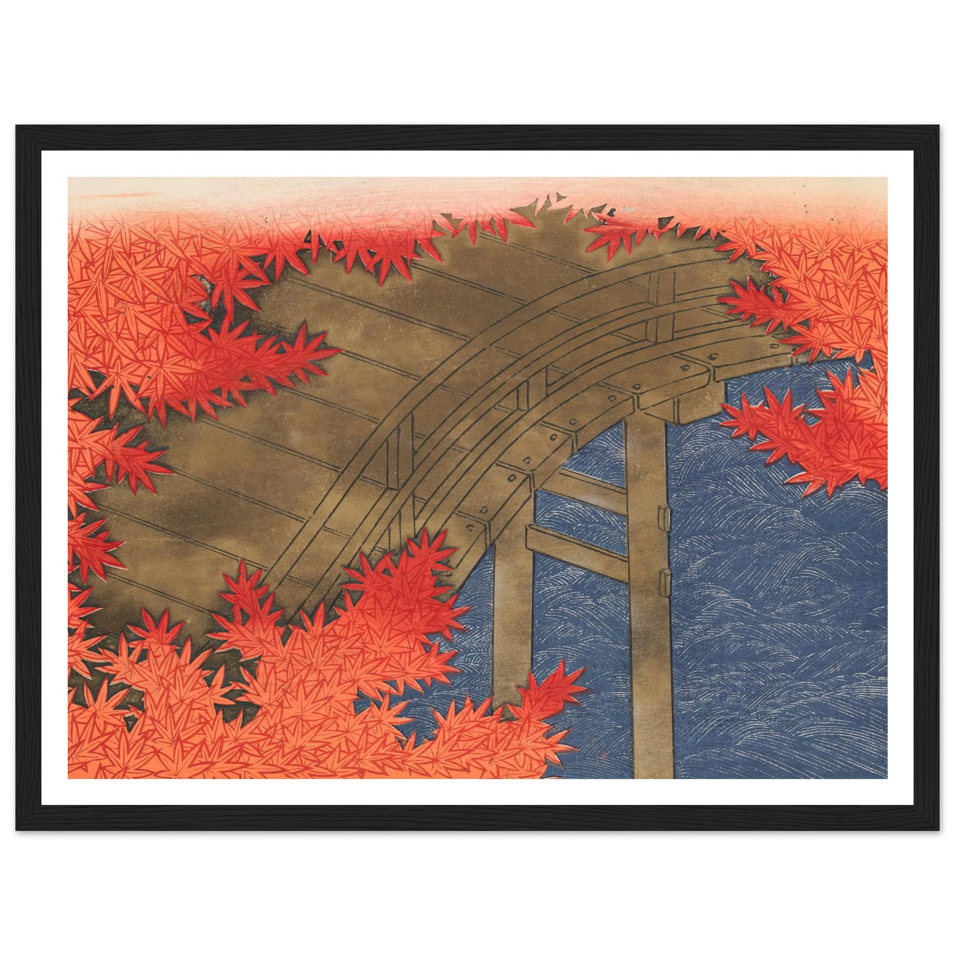 A Thousand Grasses Pl.16 (1900) Art Print | Kamisaka Sekka - Framed Poster - 30x40 cm / 12x16″ - Black frame
