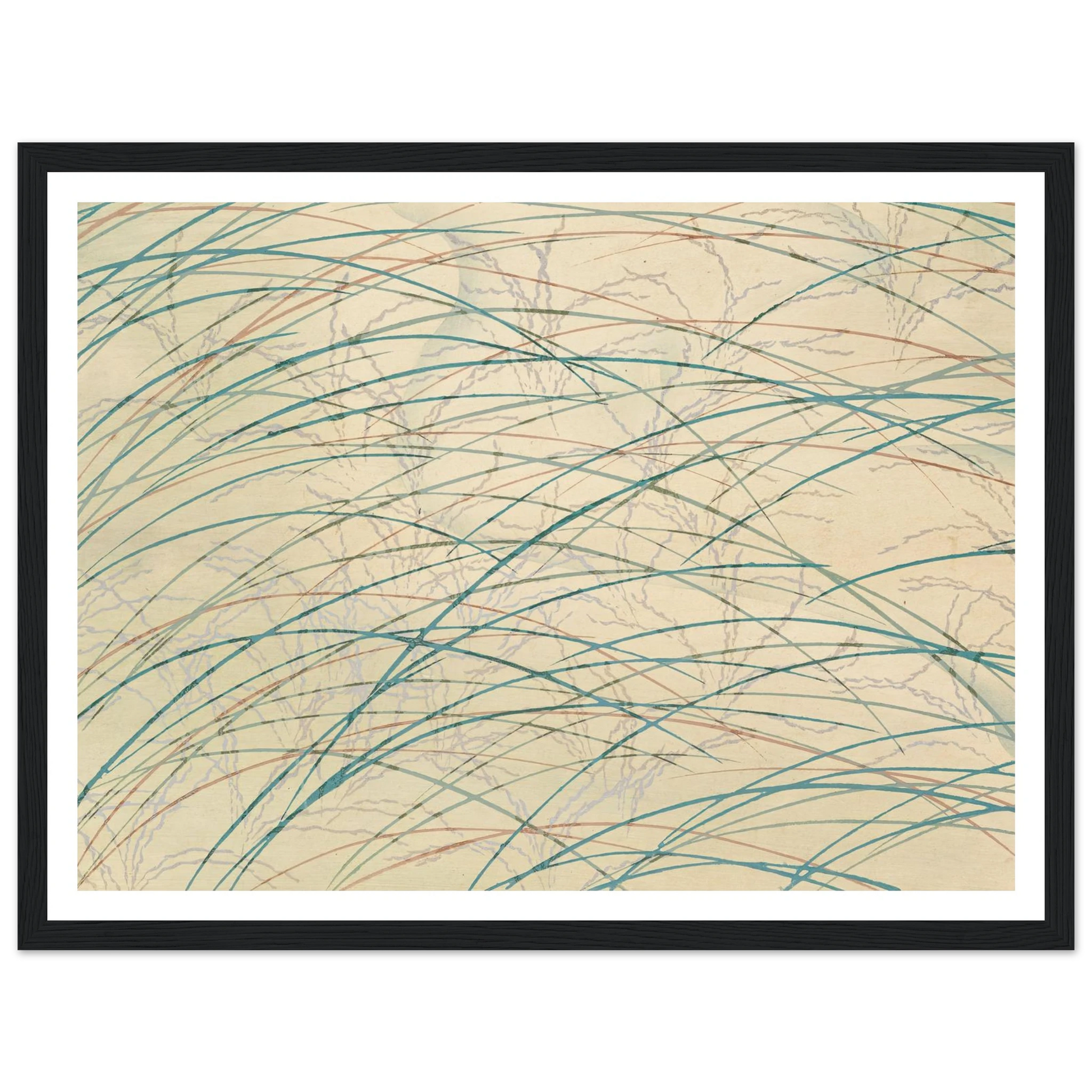 A Thousand Grasses Pl.17 (1900) Art Print | Kamisaka Sekka - Framed Poster - 30x40 cm / 12x16″ - Black frame