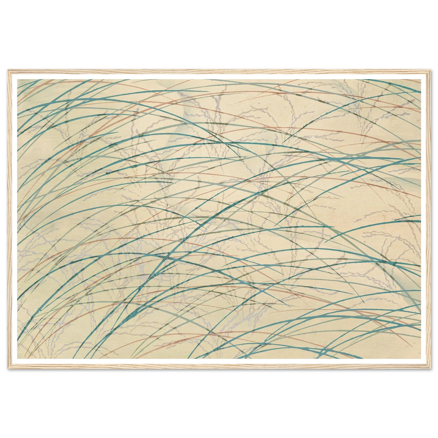 A Thousand Grasses Pl.17 (1900) Art Print | Kamisaka Sekka - Framed Poster - 30x40 cm / 12x16″ - Black frame