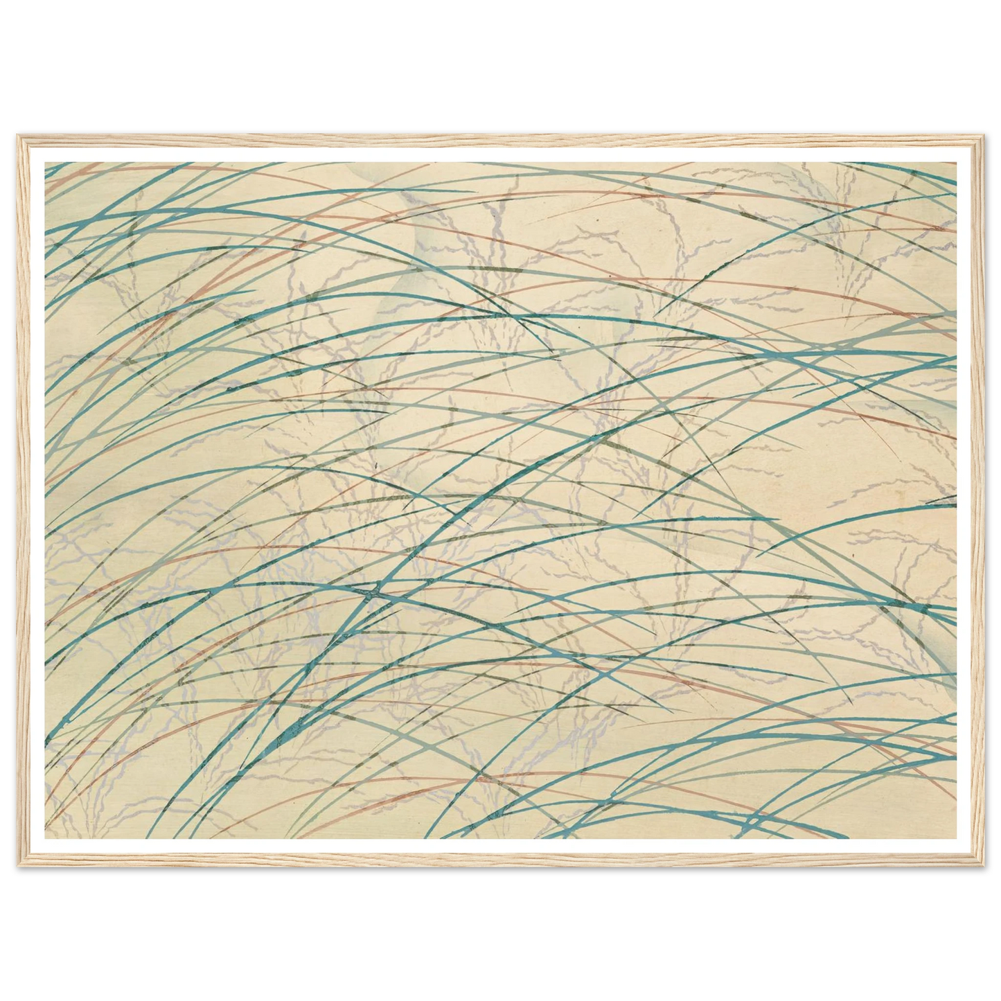 A Thousand Grasses Pl.17 (1900) Art Print | Kamisaka Sekka - Framed Poster - 30x40 cm / 12x16″ - Black frame