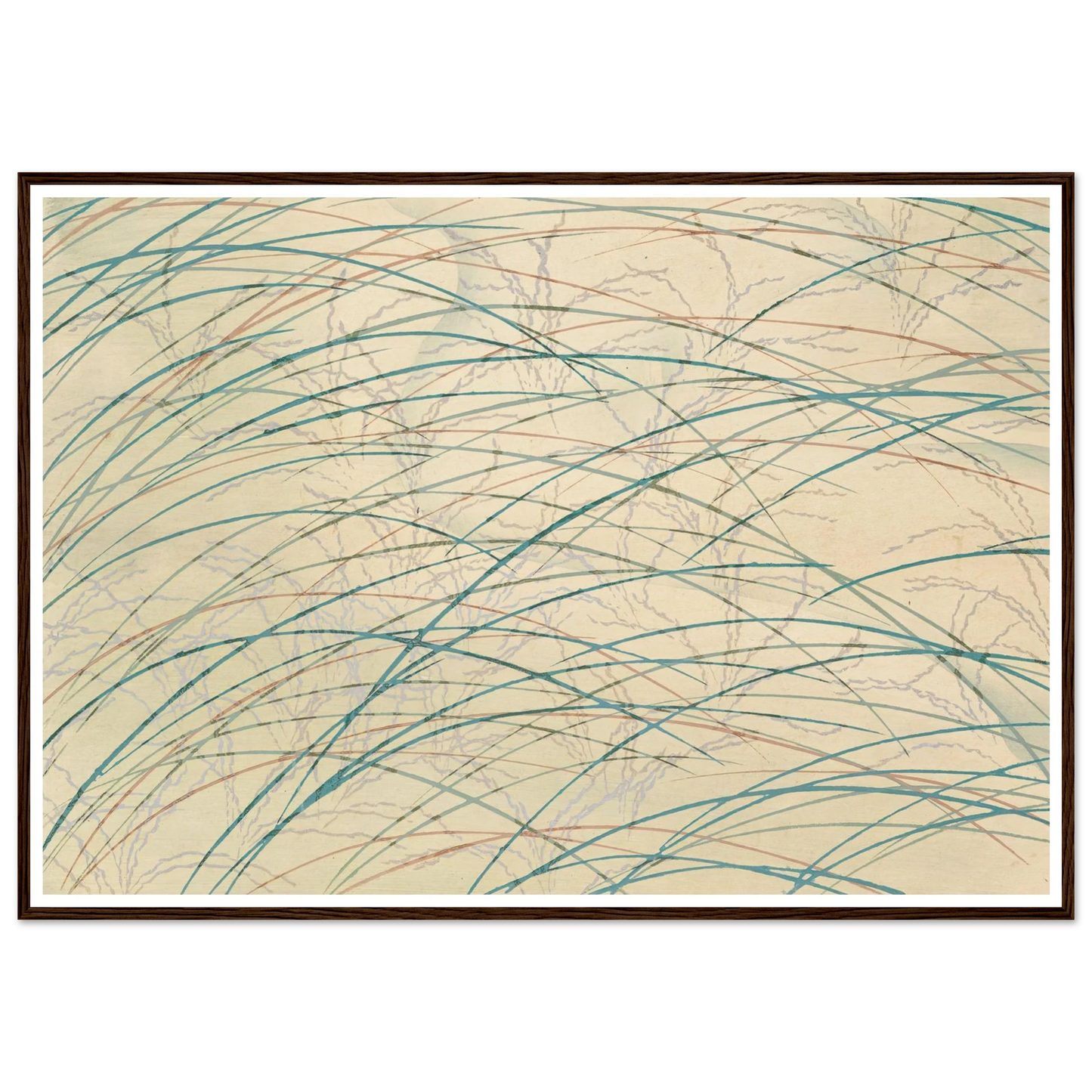 A Thousand Grasses Pl.17 (1900) Art Print | Kamisaka Sekka - Framed Poster - 30x40 cm / 12x16″ - Black frame