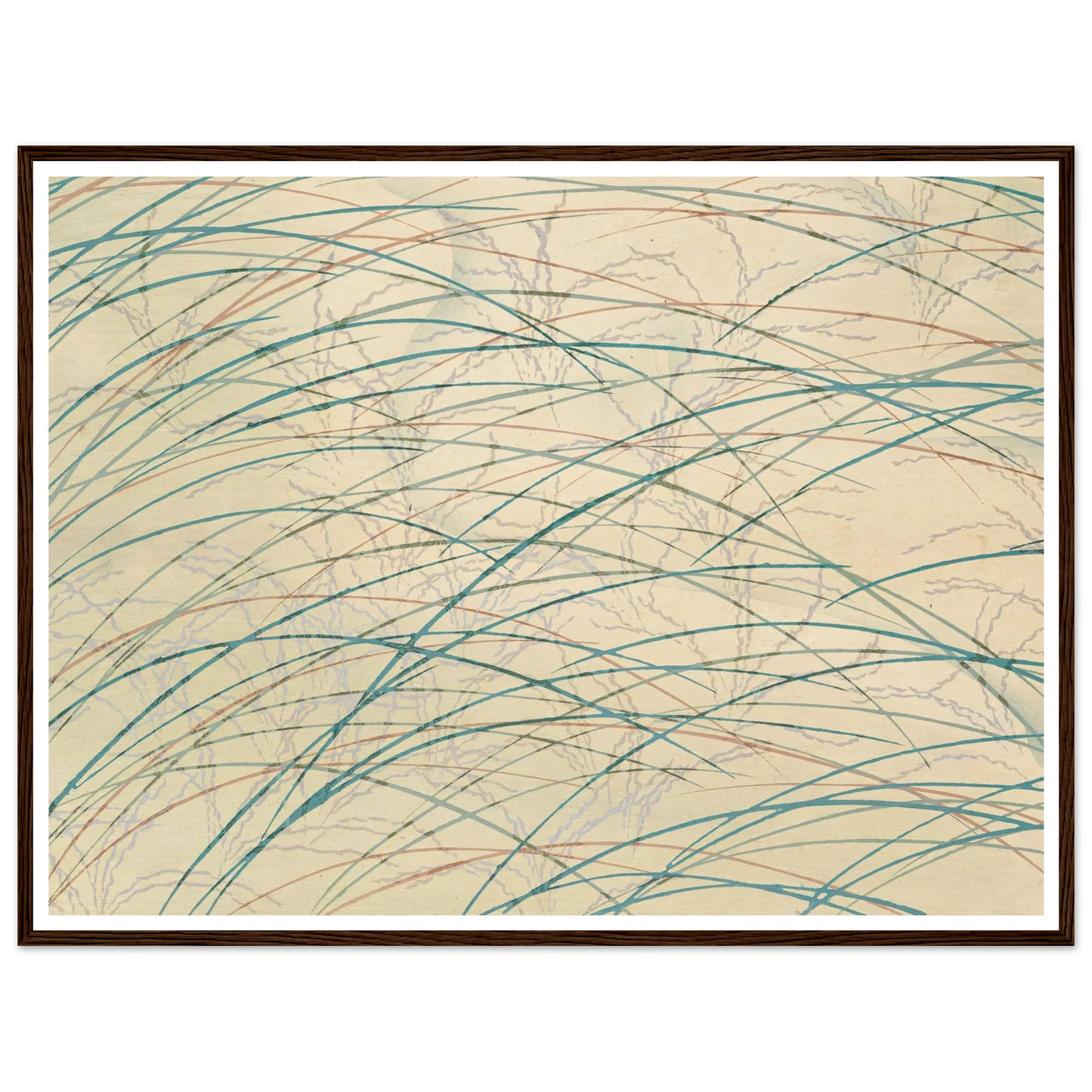 A Thousand Grasses Pl.17 (1900) Art Print | Kamisaka Sekka - Framed Poster - 30x40 cm / 12x16″ - Black frame