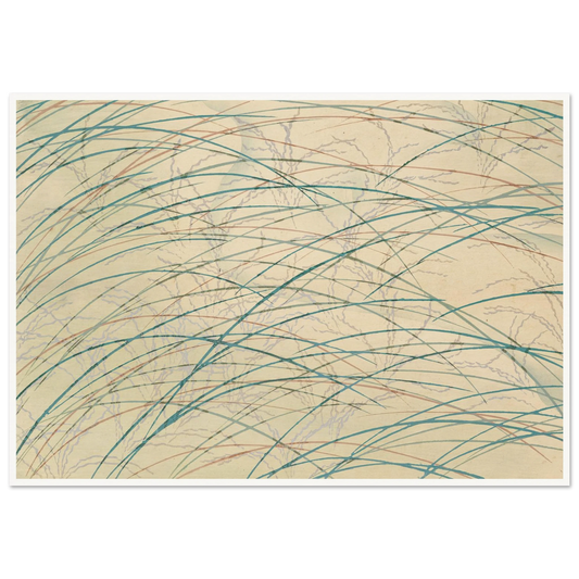 A Thousand Grasses Pl.17 (1900) Art Print | Kamisaka Sekka - Framed Poster - 30x40 cm / 12x16″ - Black frame