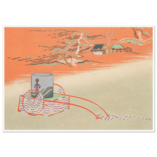 A Thousand Grasses Pl.18 (1900) Art Print | Kamisaka Sekka - Framed Poster - 30x40 cm / 12x16″ - Black frame