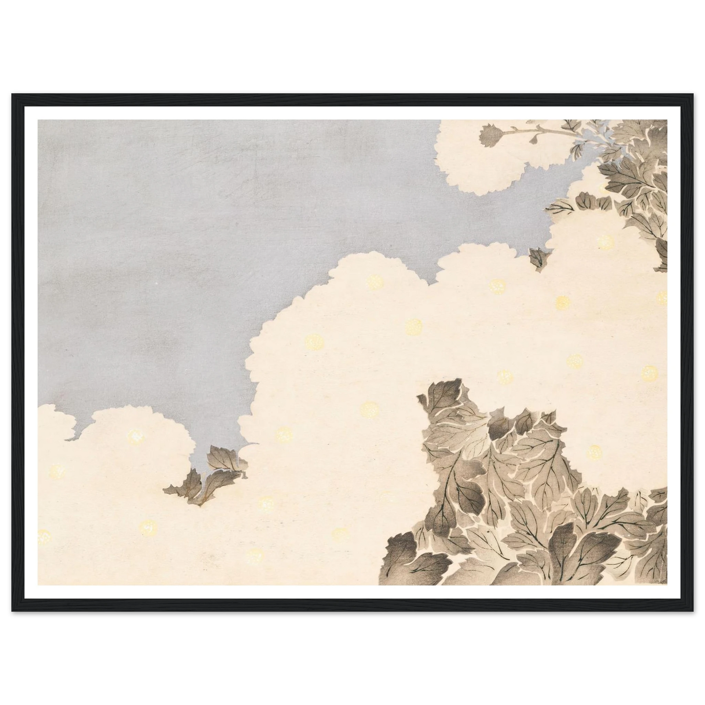 A Thousand Grasses Pl.19 (1900) Art Print | Kamisaka Sekka - Framed Poster - 30x40 cm / 12x16″ - Black frame