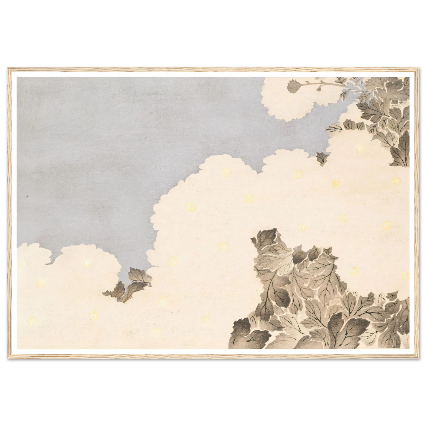 A Thousand Grasses Pl.19 (1900) Art Print | Kamisaka Sekka - Framed Poster - 30x40 cm / 12x16″ - Black frame