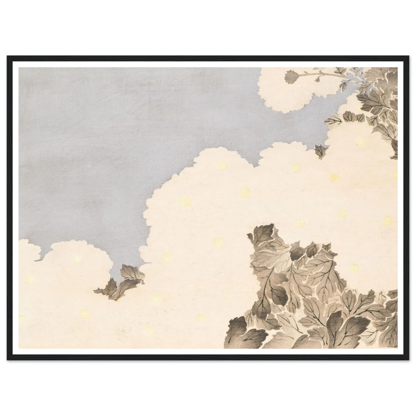 A Thousand Grasses Pl.19 (1900) Art Print | Kamisaka Sekka - Framed Poster - 30x40 cm / 12x16″ - Black frame
