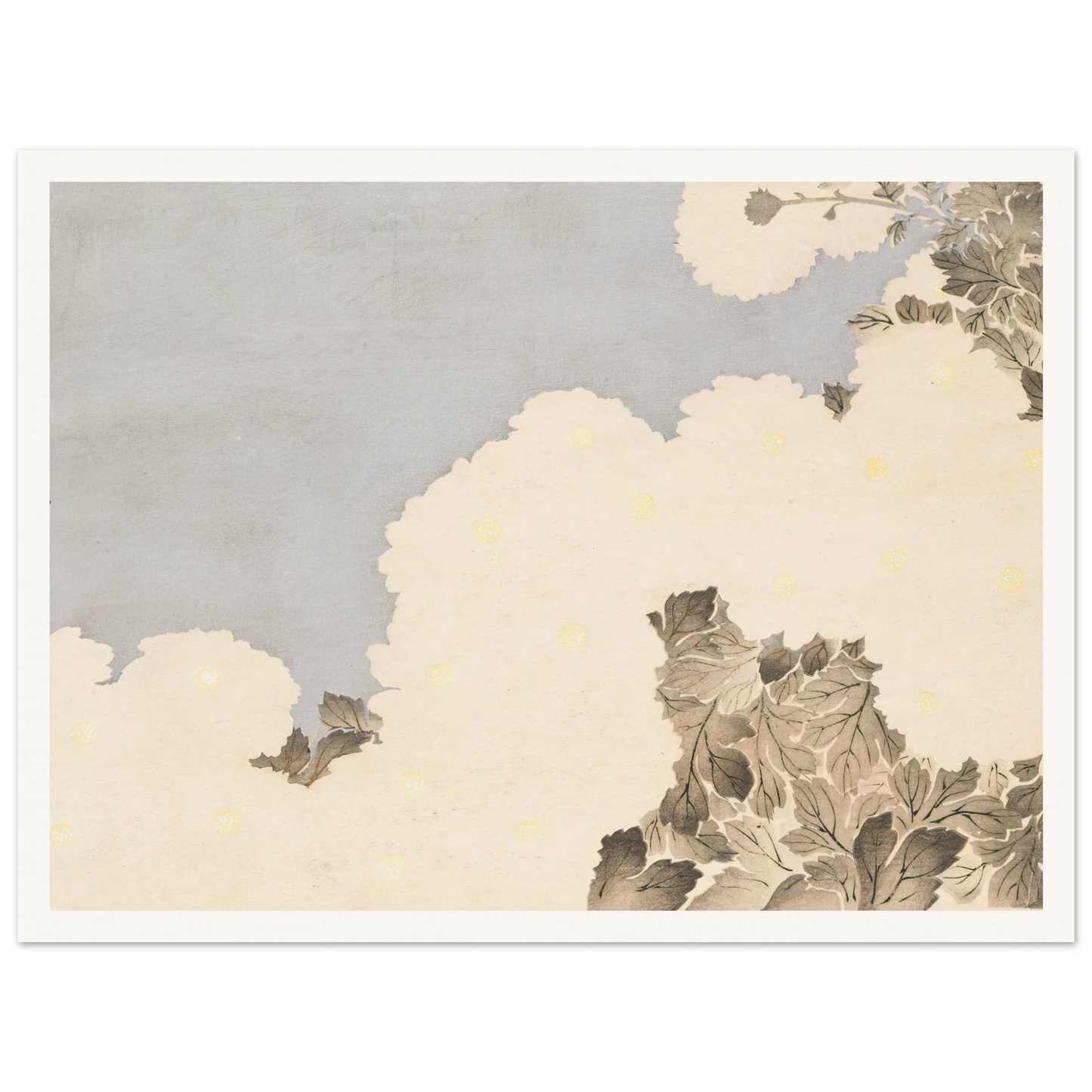 A Thousand Grasses Pl.19 (1900) Art Print | Kamisaka Sekka - Framed Poster - 30x40 cm / 12x16″ - Black frame
