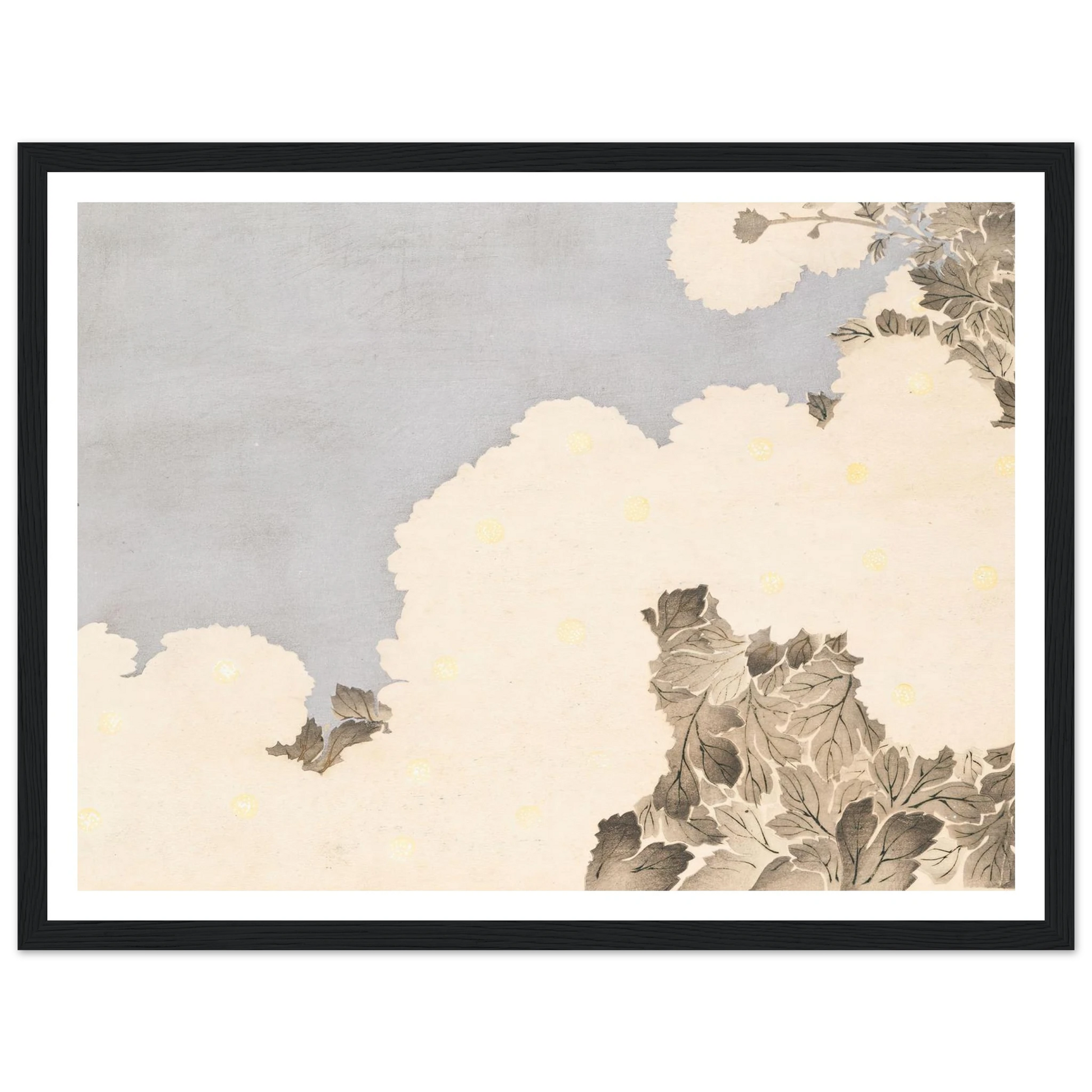 A Thousand Grasses Pl.19 (1900) Art Print | Kamisaka Sekka - Framed Poster - 30x40 cm / 12x16″ - Black frame