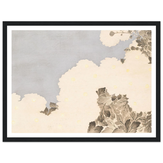 A Thousand Grasses Pl.19 (1900) Art Print | Kamisaka Sekka - Framed Poster - 30x40 cm / 12x16″ - Black frame