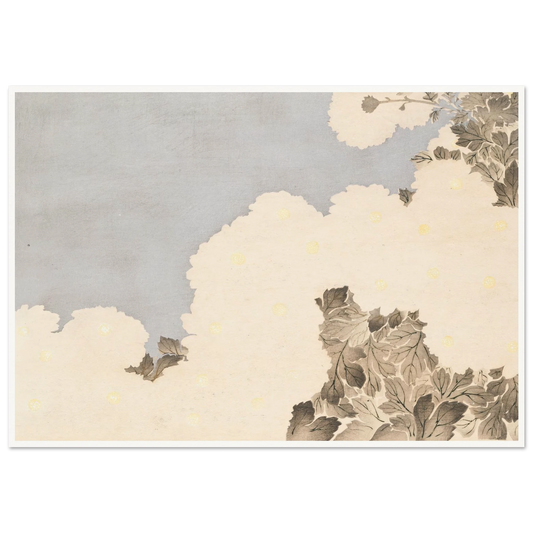 A Thousand Grasses Pl.19 (1900) Art Print | Kamisaka Sekka - Framed Poster - 30x40 cm / 12x16″ - Black frame