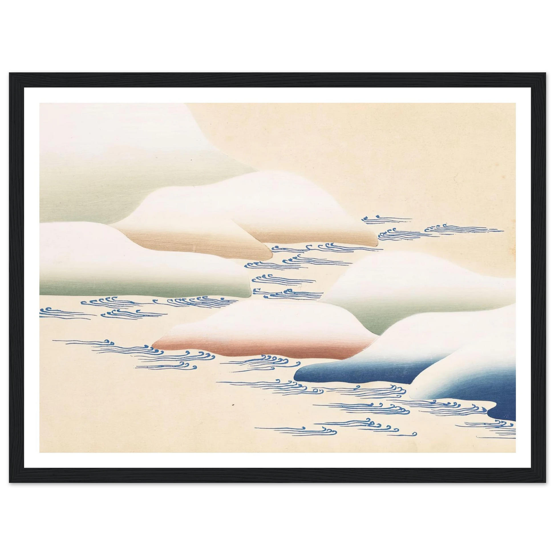 A Thousand Grasses Pl.20 (1900) Art Print | Kamisaka Sekka - Framed Poster - 30x40 cm / 12x16″ - Black frame