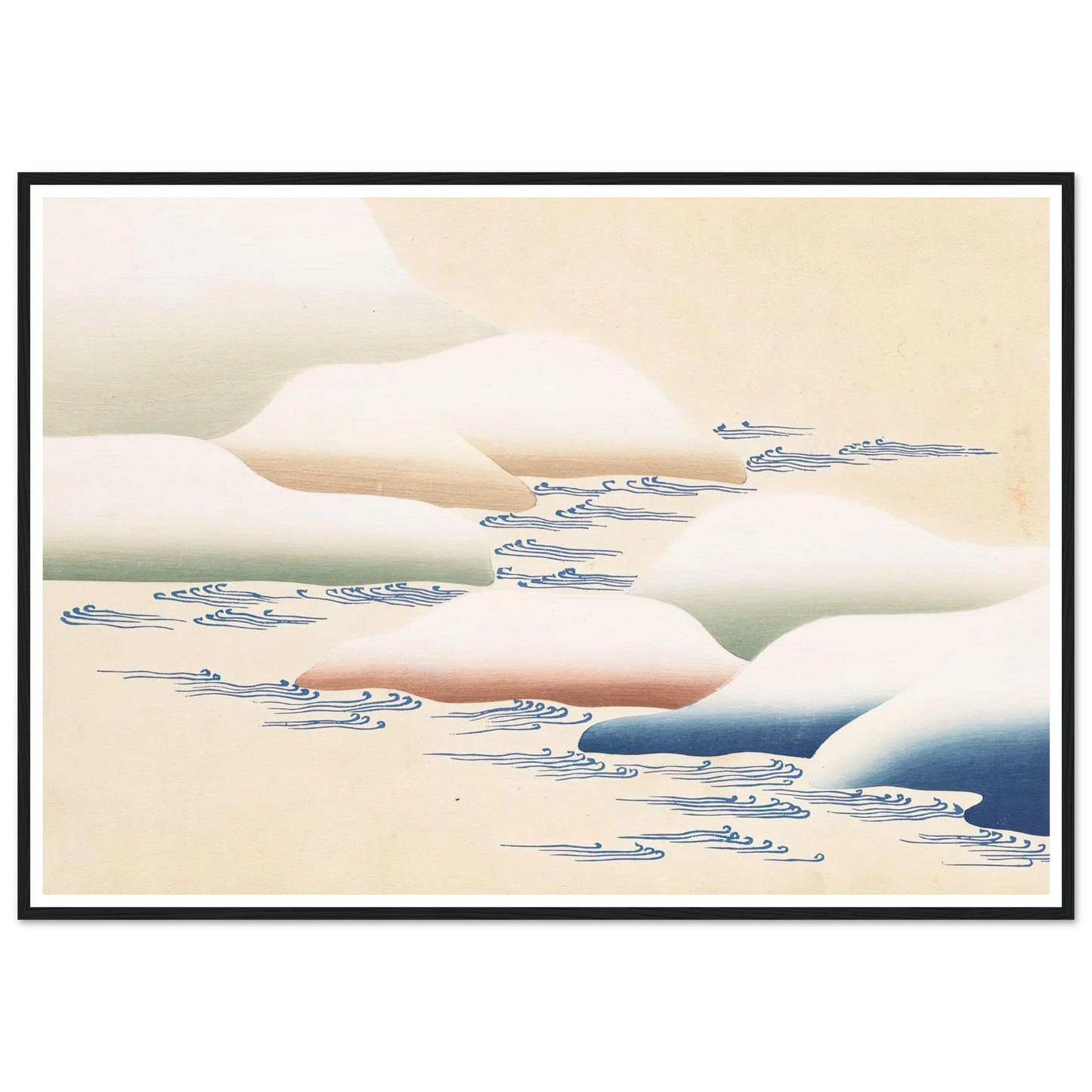 A Thousand Grasses Pl.20 (1900) Art Print | Kamisaka Sekka - Framed Poster - 30x40 cm / 12x16″ - Black frame