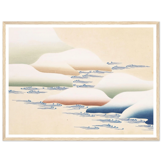A Thousand Grasses Pl.20 (1900) Art Print | Kamisaka Sekka - Framed Poster - 30x40 cm / 12x16″ - Black frame