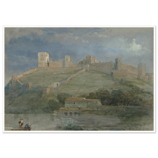 A view of Alcala de Guadaira, Spain (1833) Art Print | David Roberts - Framed Poster - 30x40 cm / 12x16″ - Black frame