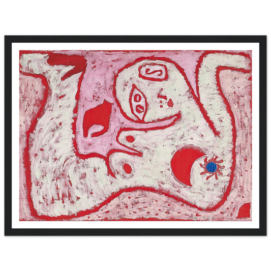 A Woman For Gods (1938) Art Print | Paul Klee - Framed Poster - 30x40 cm / 12x16″ - Black frame