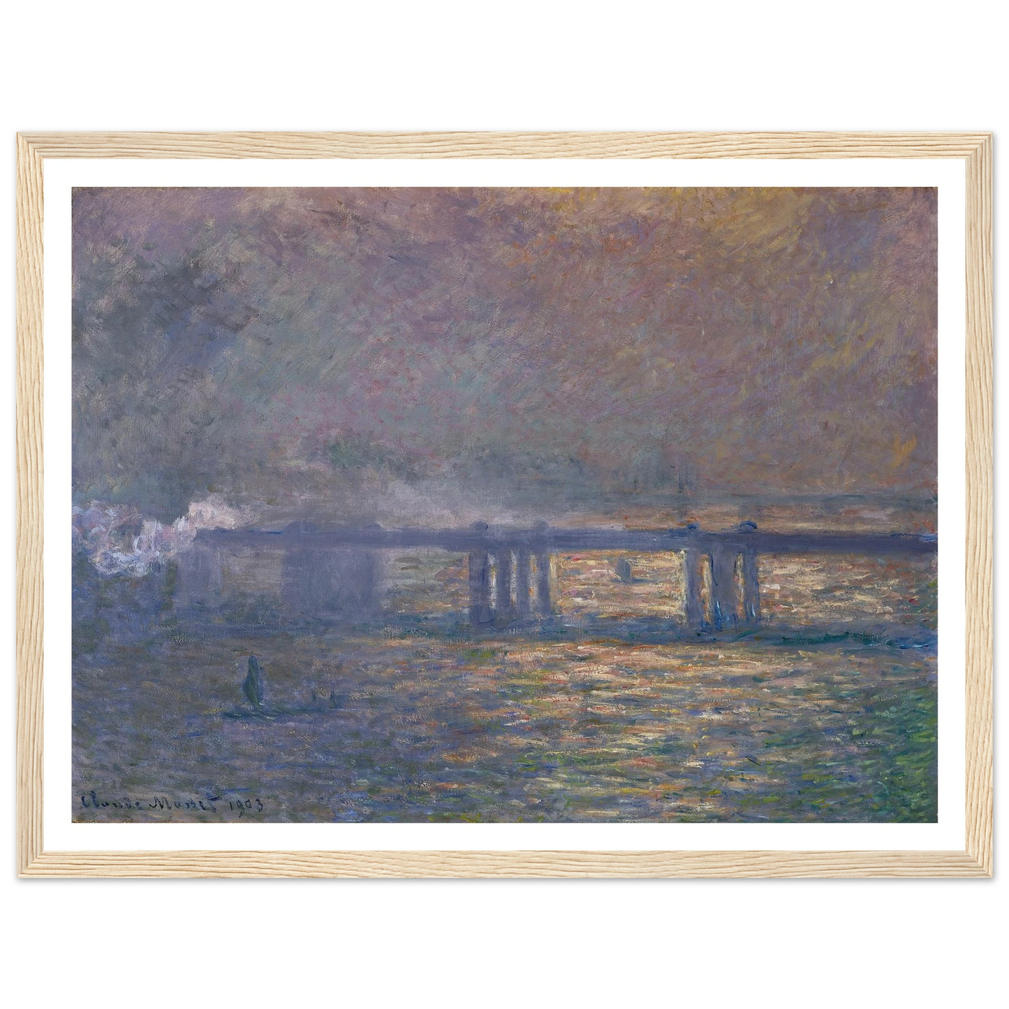 Charing Cross Bridge (1903) Art Print | Claude Monet-Quipham Collections