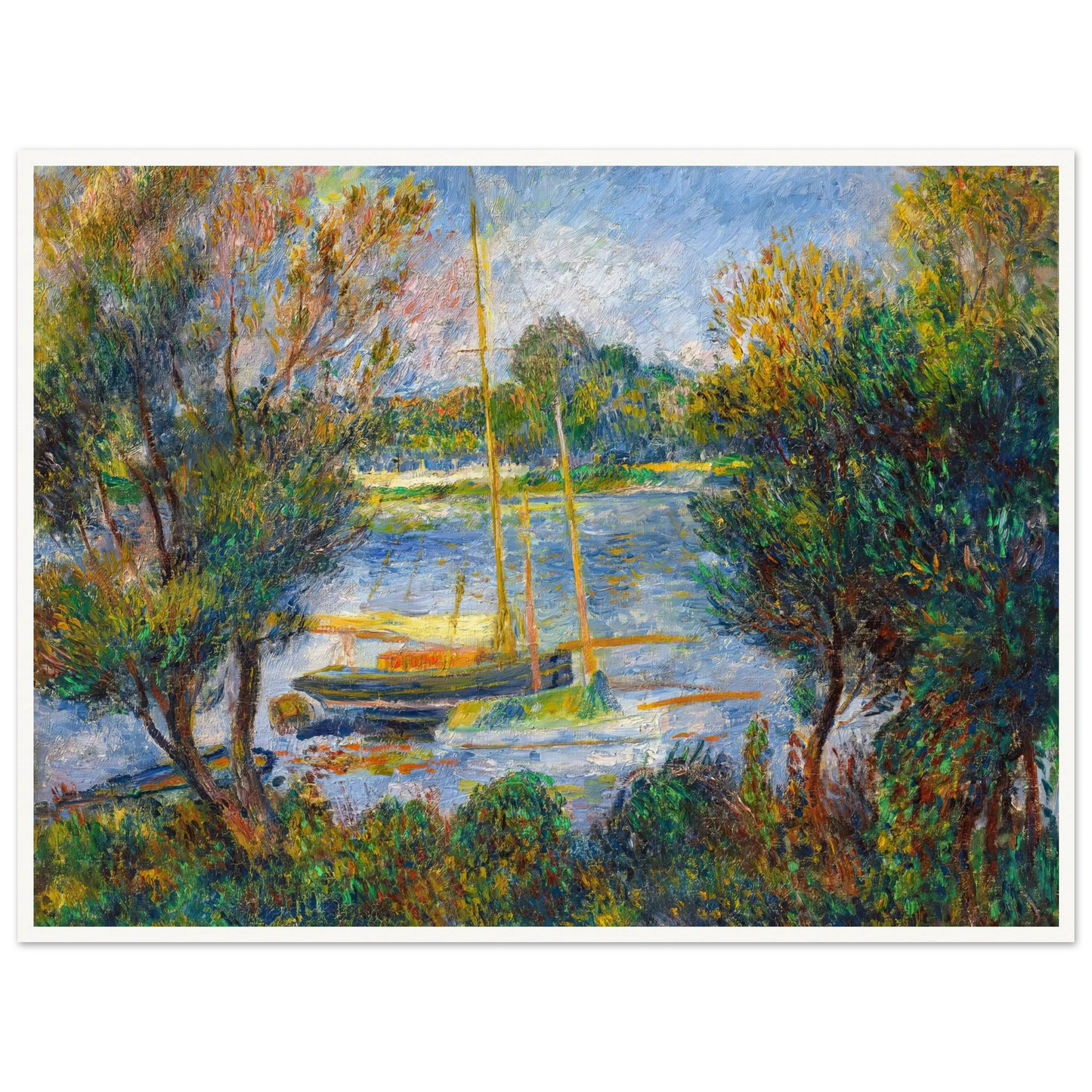 La Seine à Argenteuil (1888) Art Print | Pierre Auguste Renoir-Quipham Collections