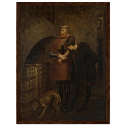 Louis XI of France visiting Cardinal Balue in his iron cage (1883) Art Print | Jean Leon Gerome-Quipham Collections