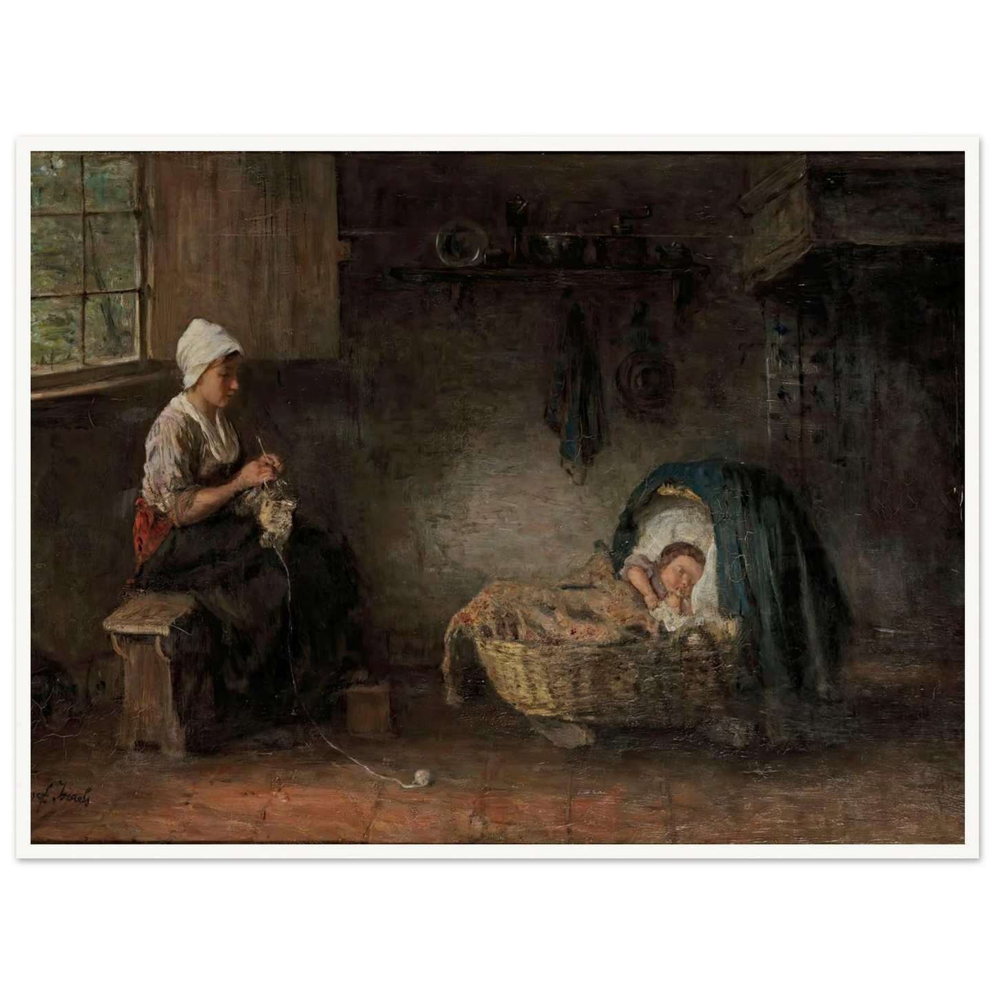 Mother’s treasure Art Print | Jozef Israels-Quipham Collections