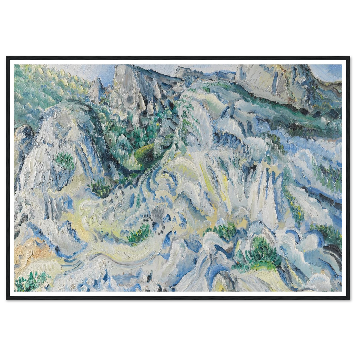 Felslandschaft bei Ulm (Landschaft bei Blaubeuren) (1929) Art Print | Paul Kleinschmidt-Quipham Collections