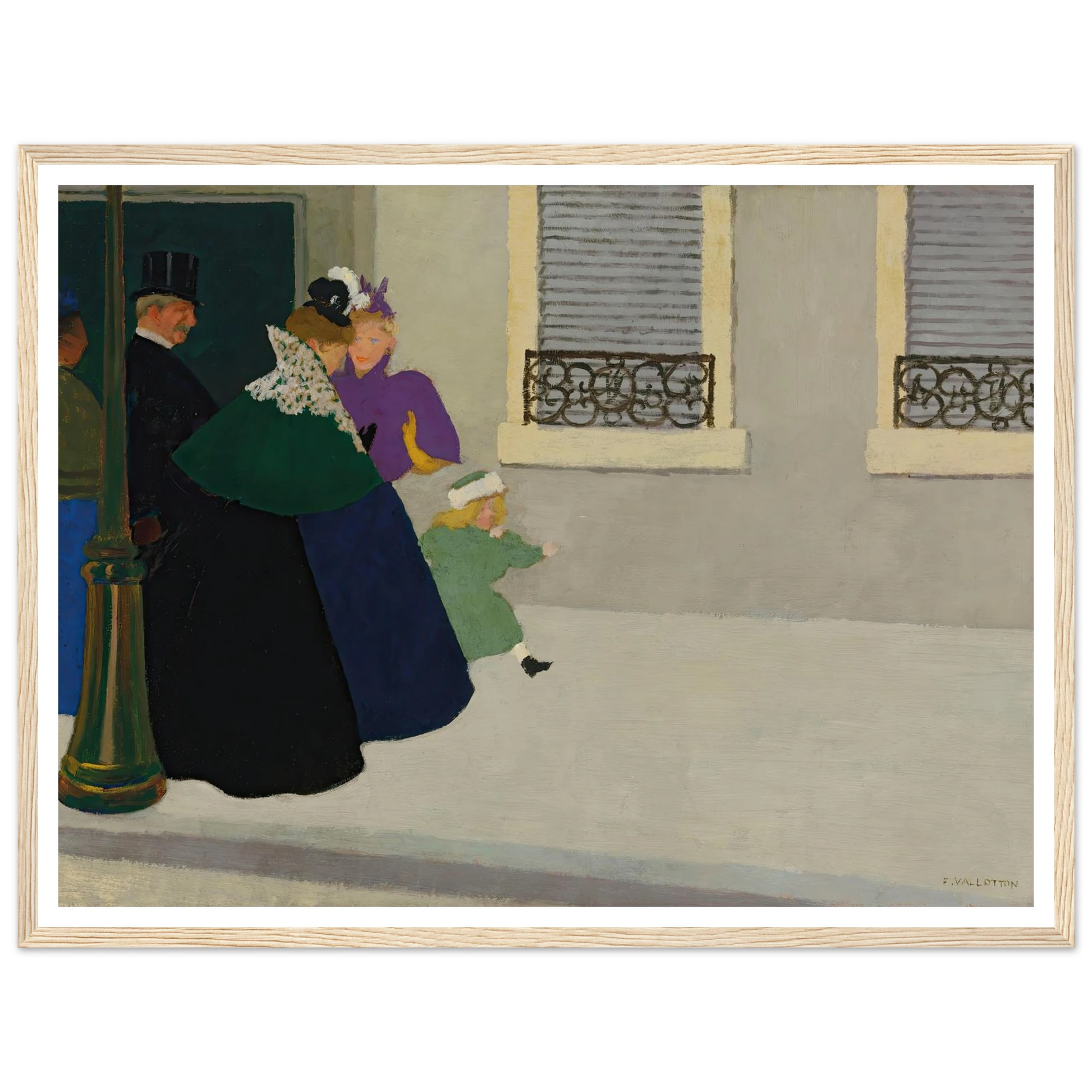 En promenade (circa 1895) Art Print | Felix Vallotton-Quipham Collections