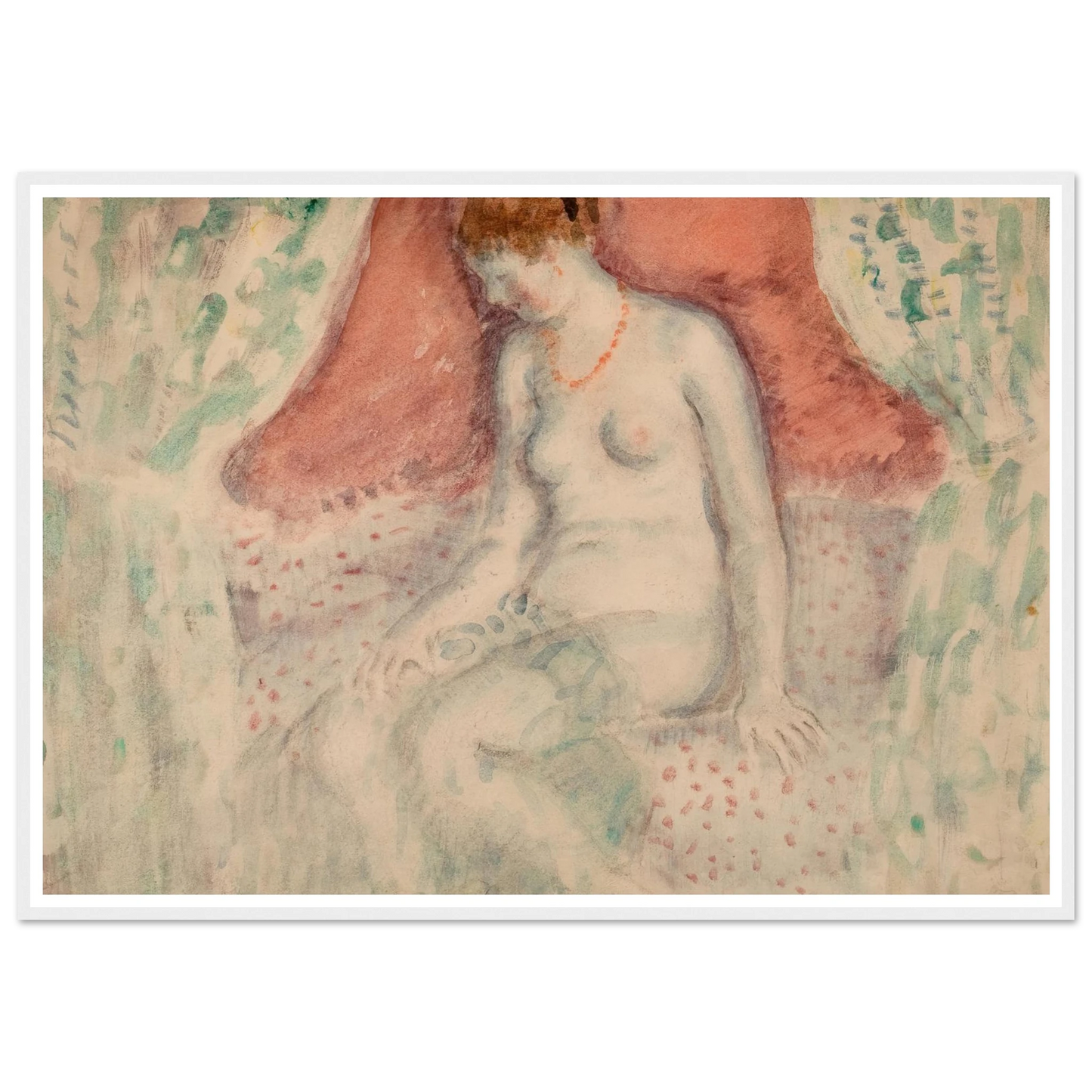 Nude (1920) Art Print | Frederick Carl Frieseke-Quipham Collections
