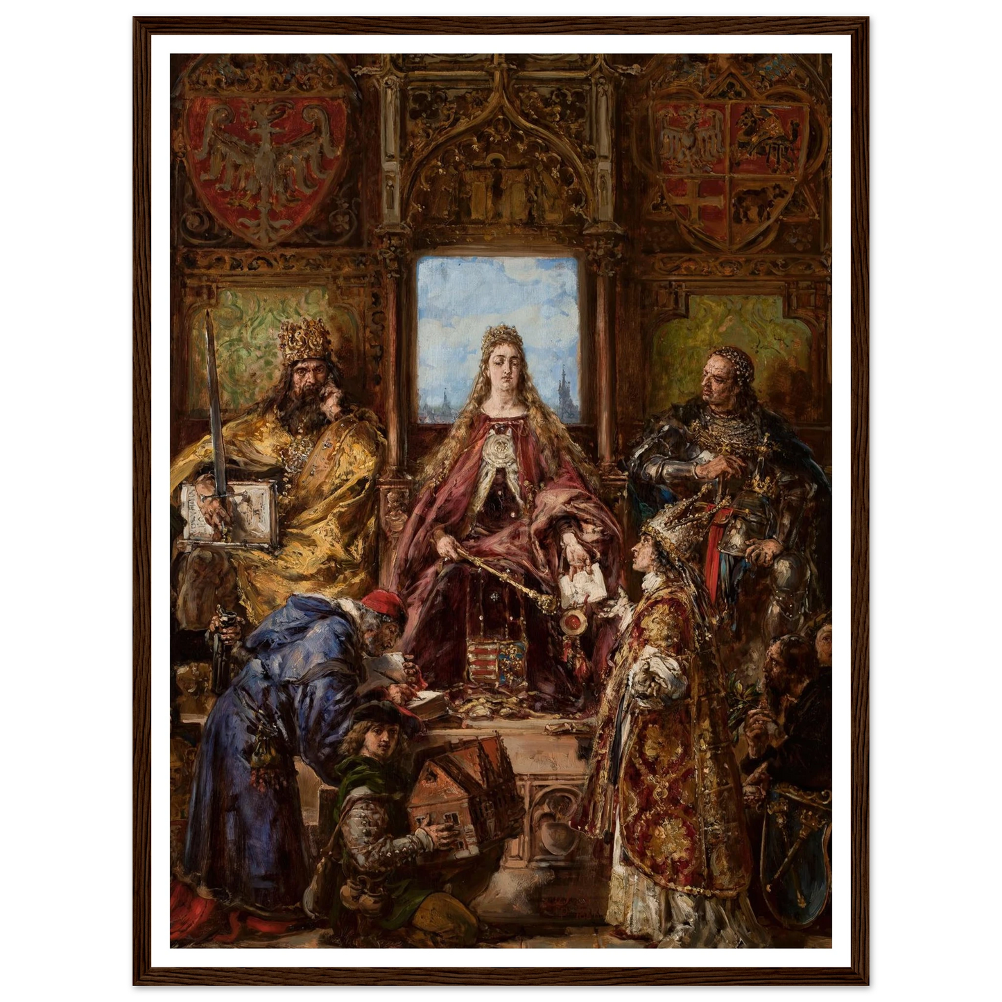Founding of the Academy, 1361–1399–1400 AD, from the series “History of Civilization in Poland” (1888) Art Print | Jan Matejko-Quipham Collections