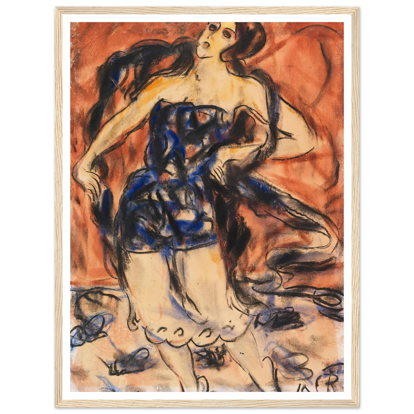 Tänzerin (1919) Art Print | Christian Rohlfs-Quipham Collections