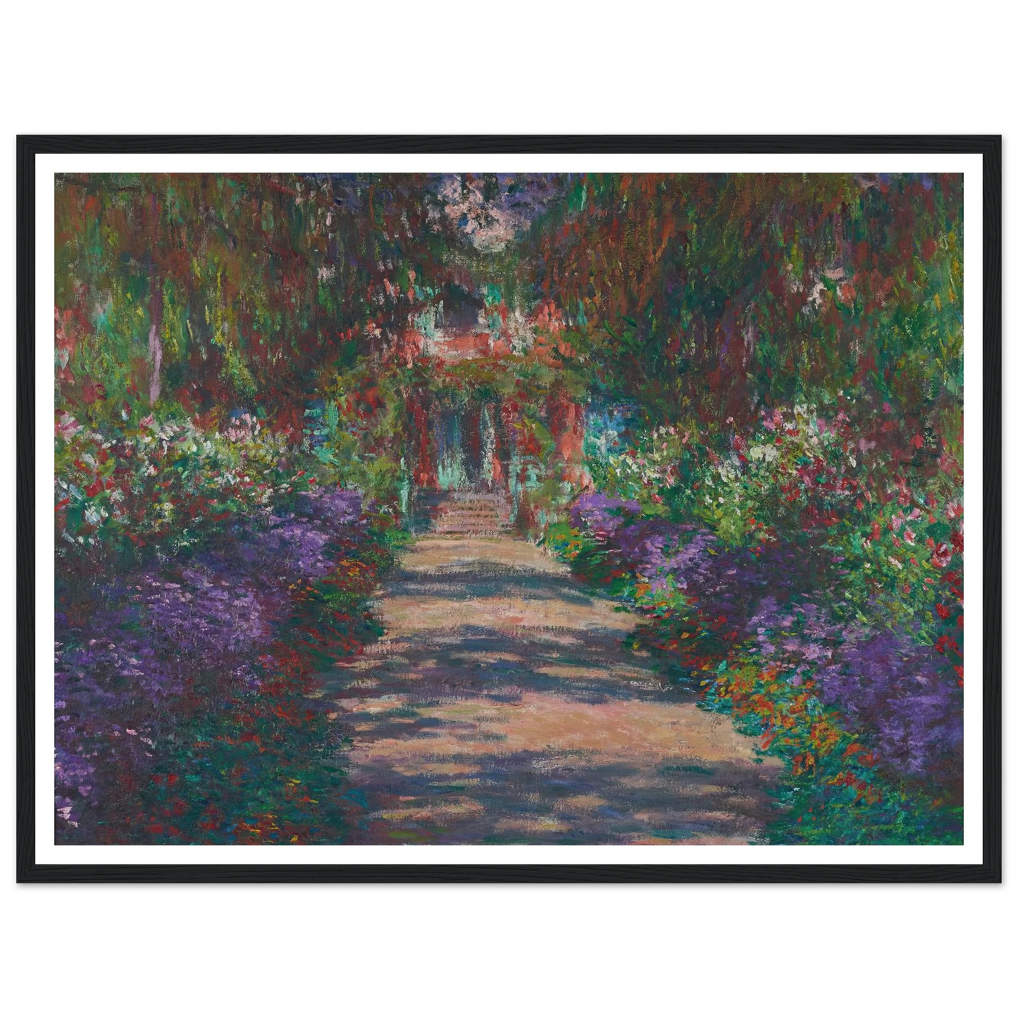 Eine Allee in Monets Garten in Giverny (1902) Art Print | Claude Monet-Quipham Collections