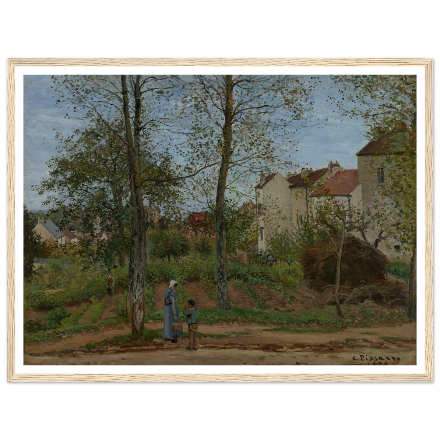 Landscape at Louveciennes (1870) Art Print | Camille Pissarro-Quipham Collections