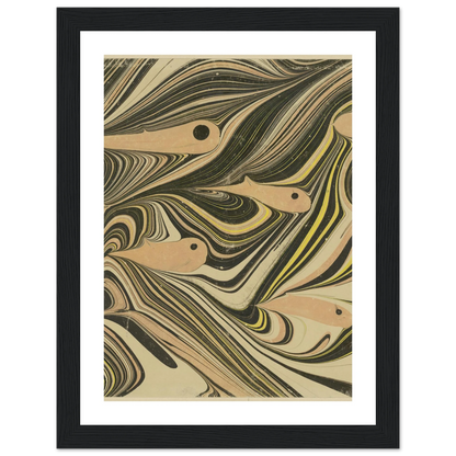 Marmorpapier (mit Fischmotiven) (1903 - 1907) Art Print | Josef Hoffmann-Quipham Collections
