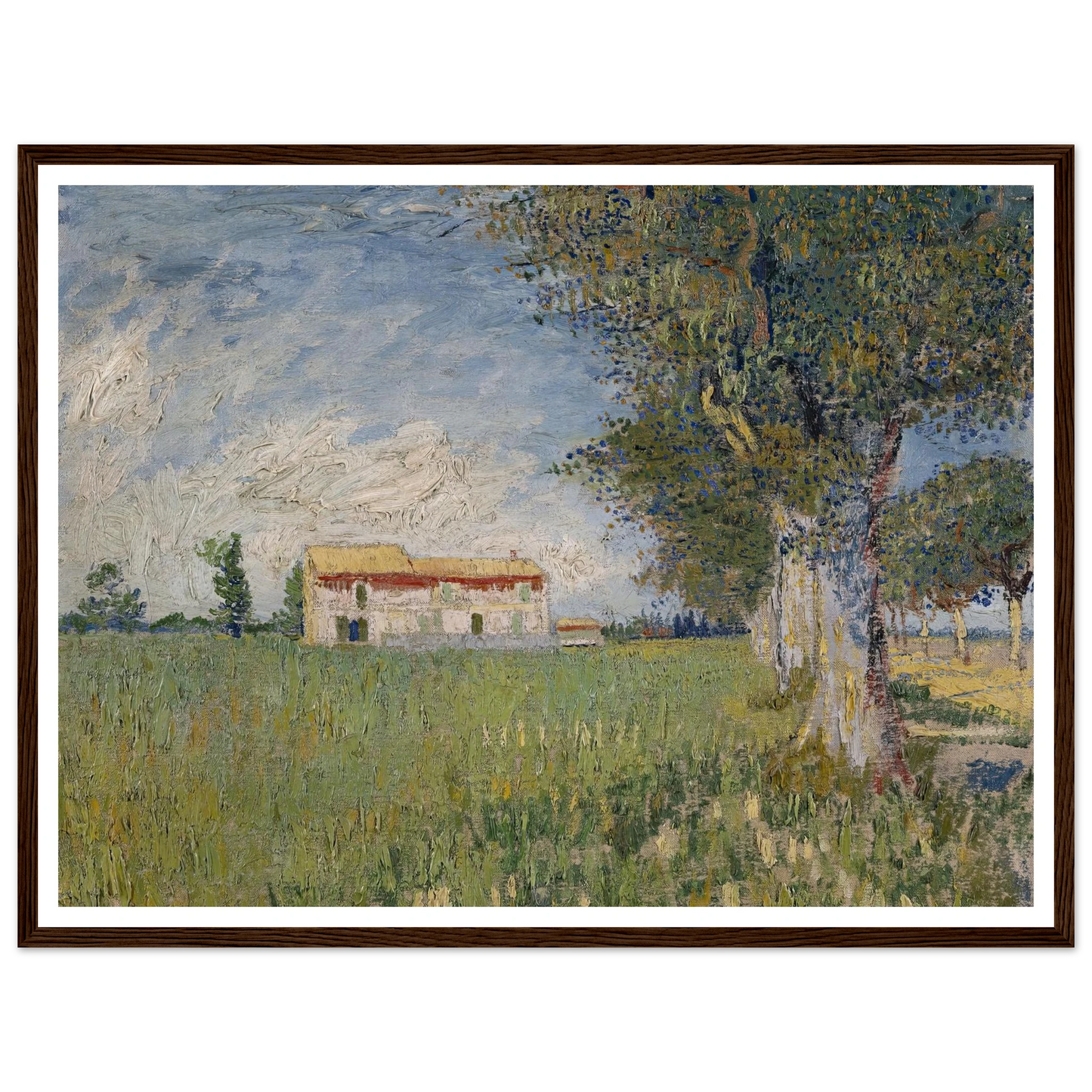 Farmhouse in a wheat field (1888) Art Print | Vincent van Gogh-Quipham Collections
