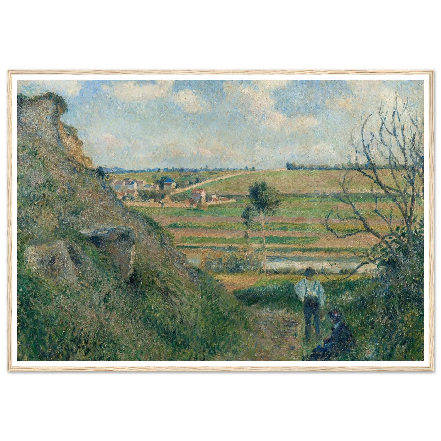 Landscape, Bazincourt (1881) Art Print | Camille Pissarro-Quipham Collections
