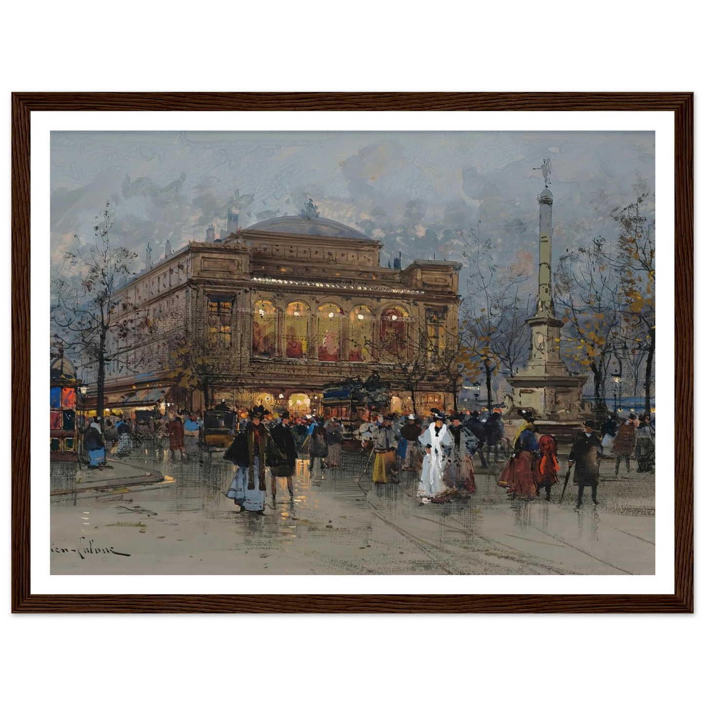 Le Théâtre du Châtelet, Paris Art Print | Eugene Galien Laloue-Quipham Collections