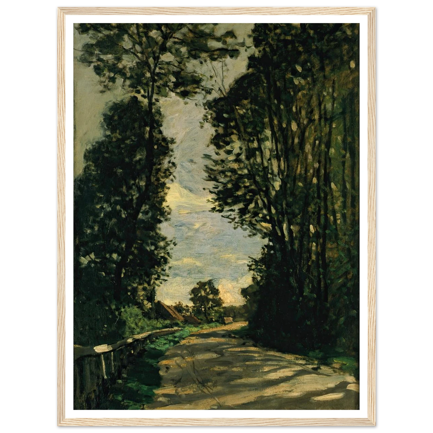 Walk (Road of the Farm Saint-Siméon) (1864) Art Print | Claude Monet-Quipham Collections