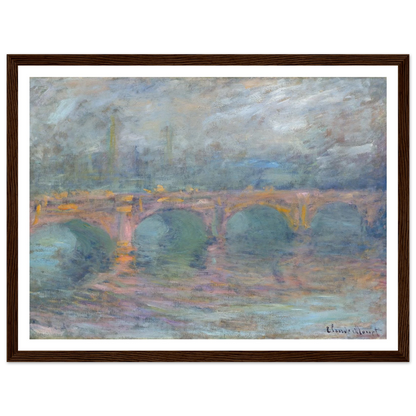 Waterloo Bridge, London at Sunset (1904) Art Print | Claude Monet-Quipham Collections