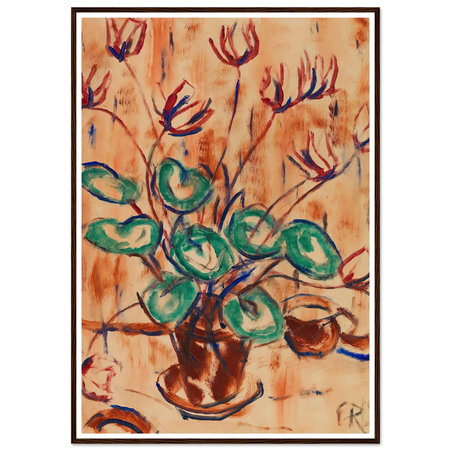 Alpenveilchen (1918) Art Print | Christian Rohlfs-Quipham Collections