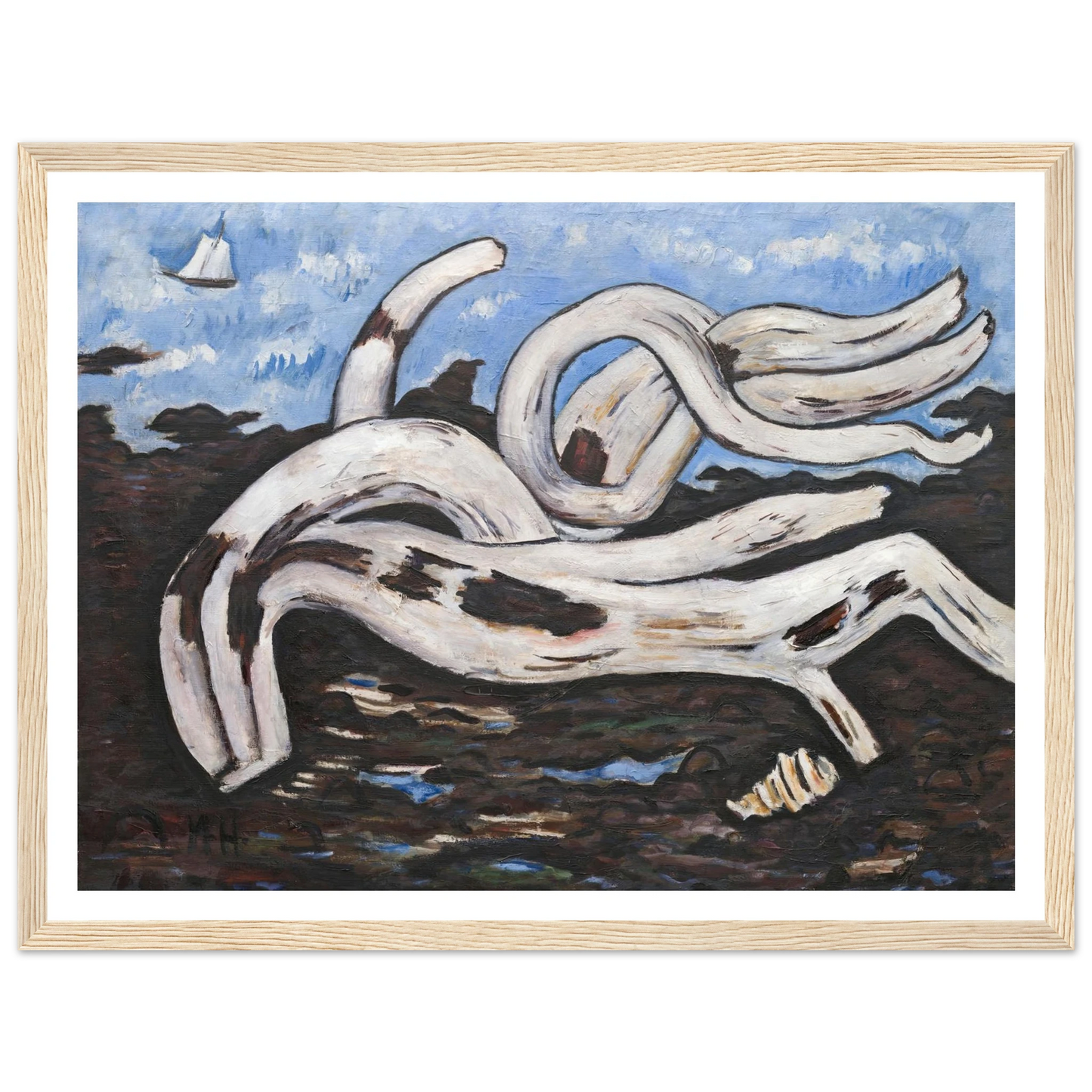 Driftwood on the Bagaduce (1939–40) Art Print | Marsden Hartley-Quipham Collections