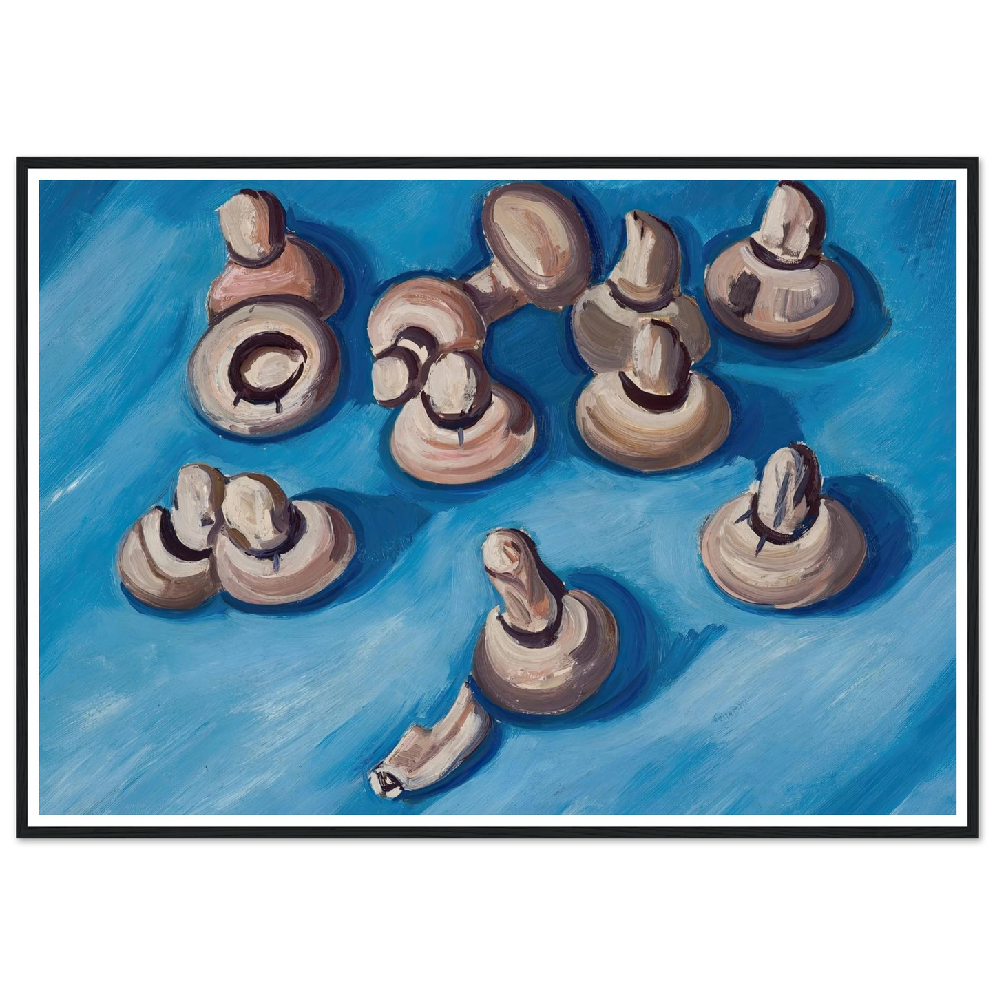 Mushrooms on a Blue Background (1926) Art Print | Marsden Hartley-Quipham Collections