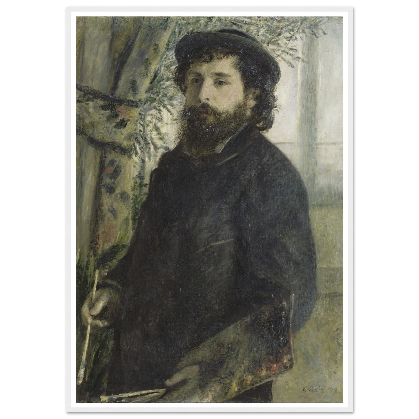 Claude Monet (1875) Art Print | Pierre Auguste Renoir-Quipham Collections
