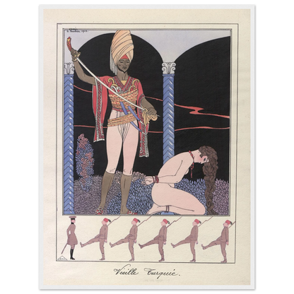Vieille Turquie (L’exécution) (1915) Art Print | George Barbier-Quipham Collections