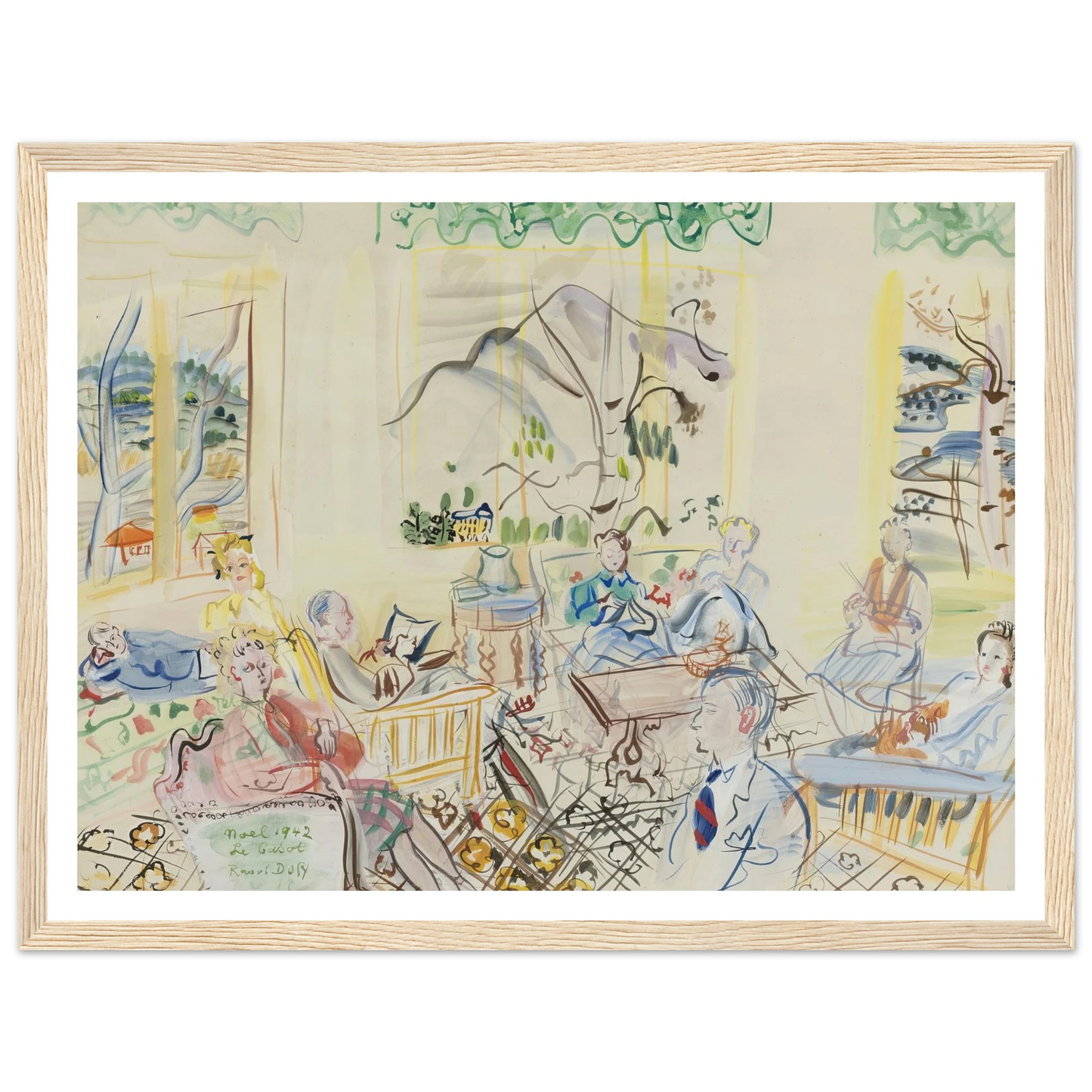 ‘Le Casot’ À vernet-les-bains, noel (1942) Art Print | Raoul Dufy-Quipham Collections