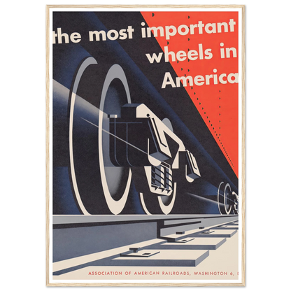 The most important wheels in America (1952) Art Print | Joseph Binder-Quipham Collections