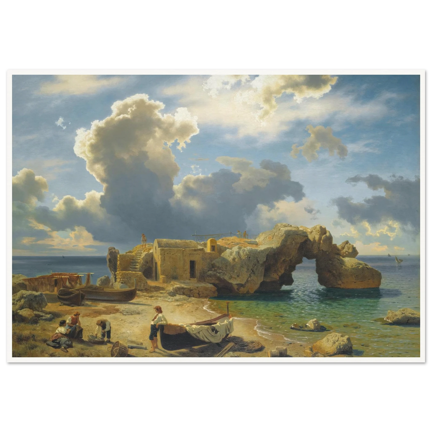 Capri ( 1864) Art Print | August Wilhelm Leu-Quipham Collections