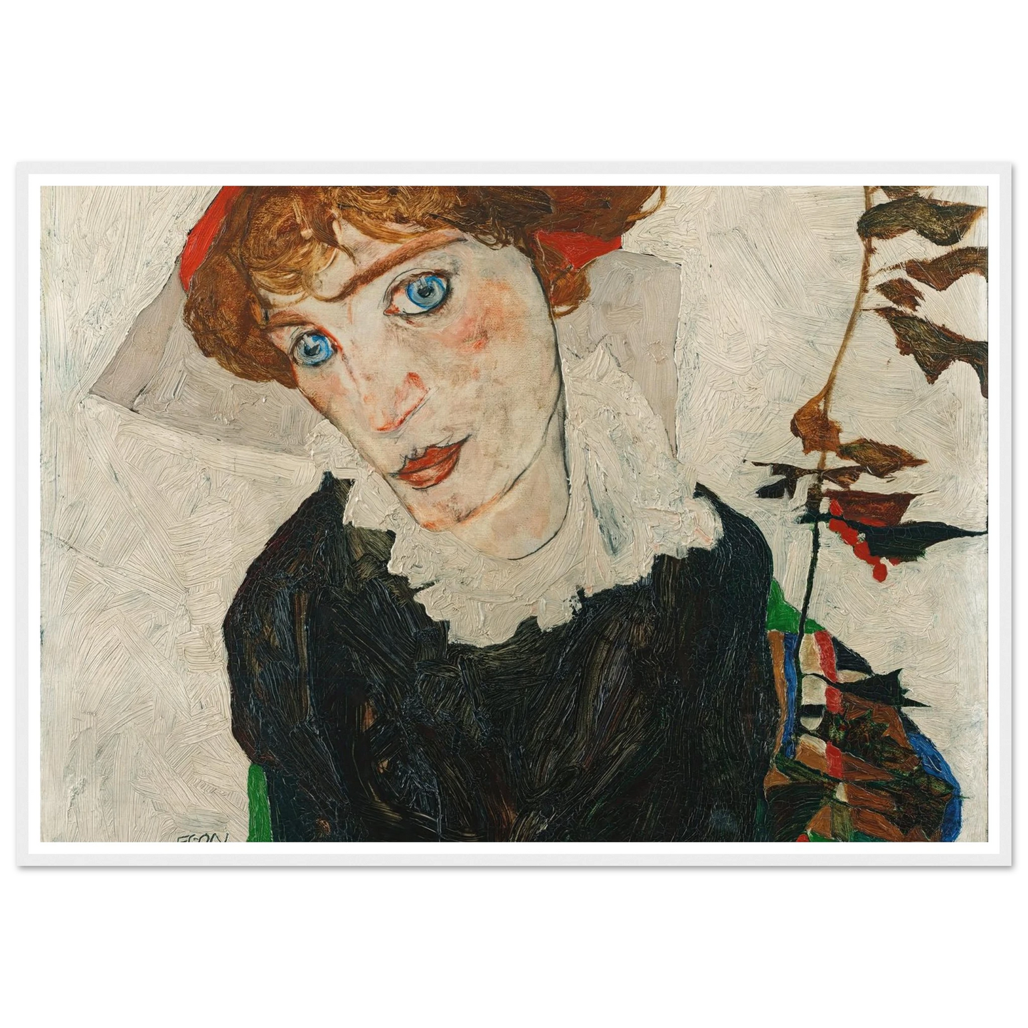 Portrait Of Wally Neuzil (1912) Art Print | Egon Schiele-Quipham Collections