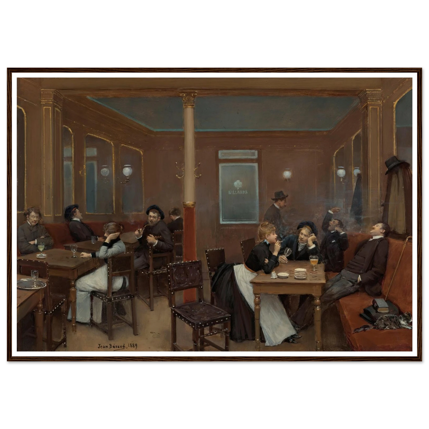 Brasserie D’étudiants (Student Brasserie) (1889) Art Print | Jean Beraud-Quipham Collections