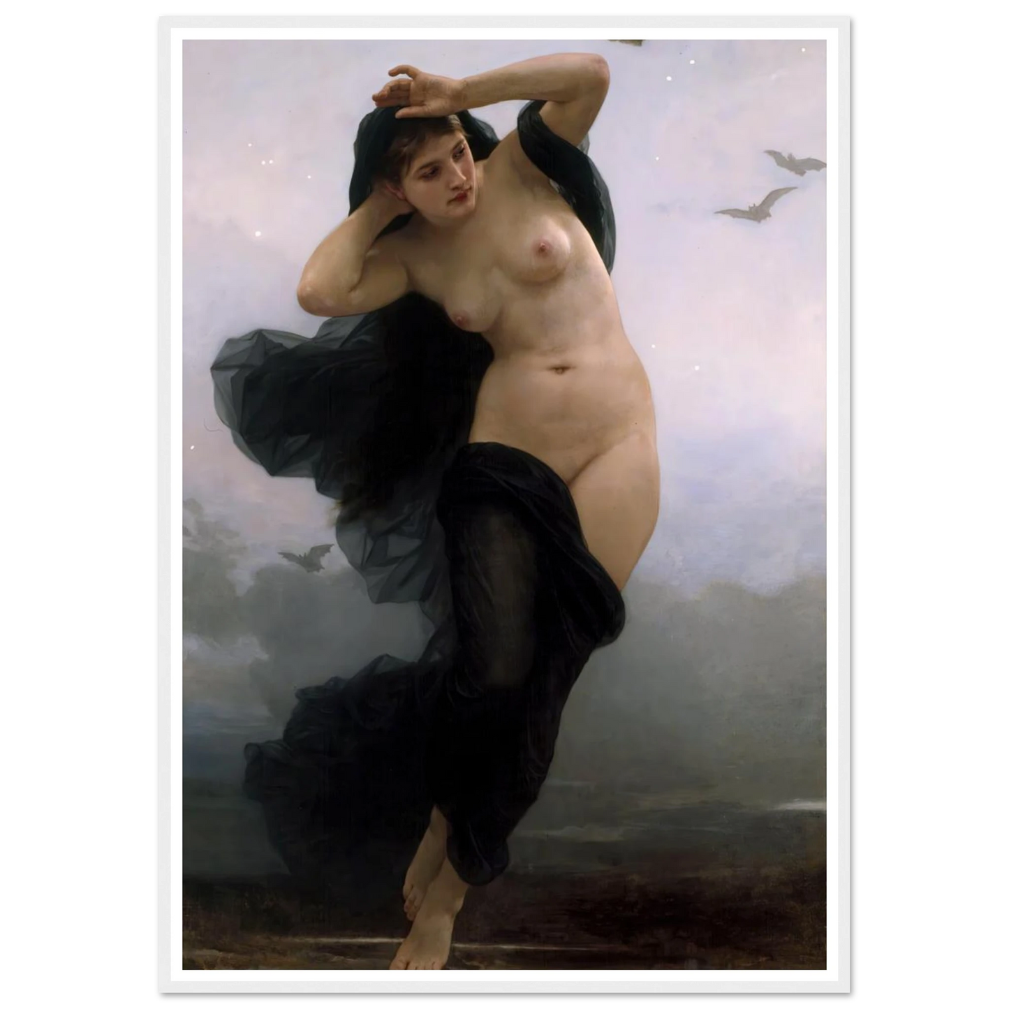 La Nuit (1883) Art Print | William Bouguereau-Quipham Collections