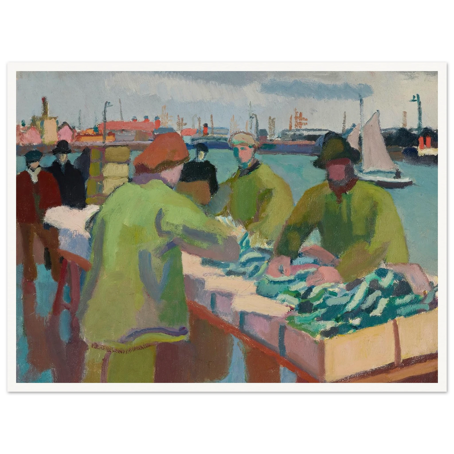 Le marché aux poissons (1904-1905) Art Print | Raoul Dufy-Quipham Collections